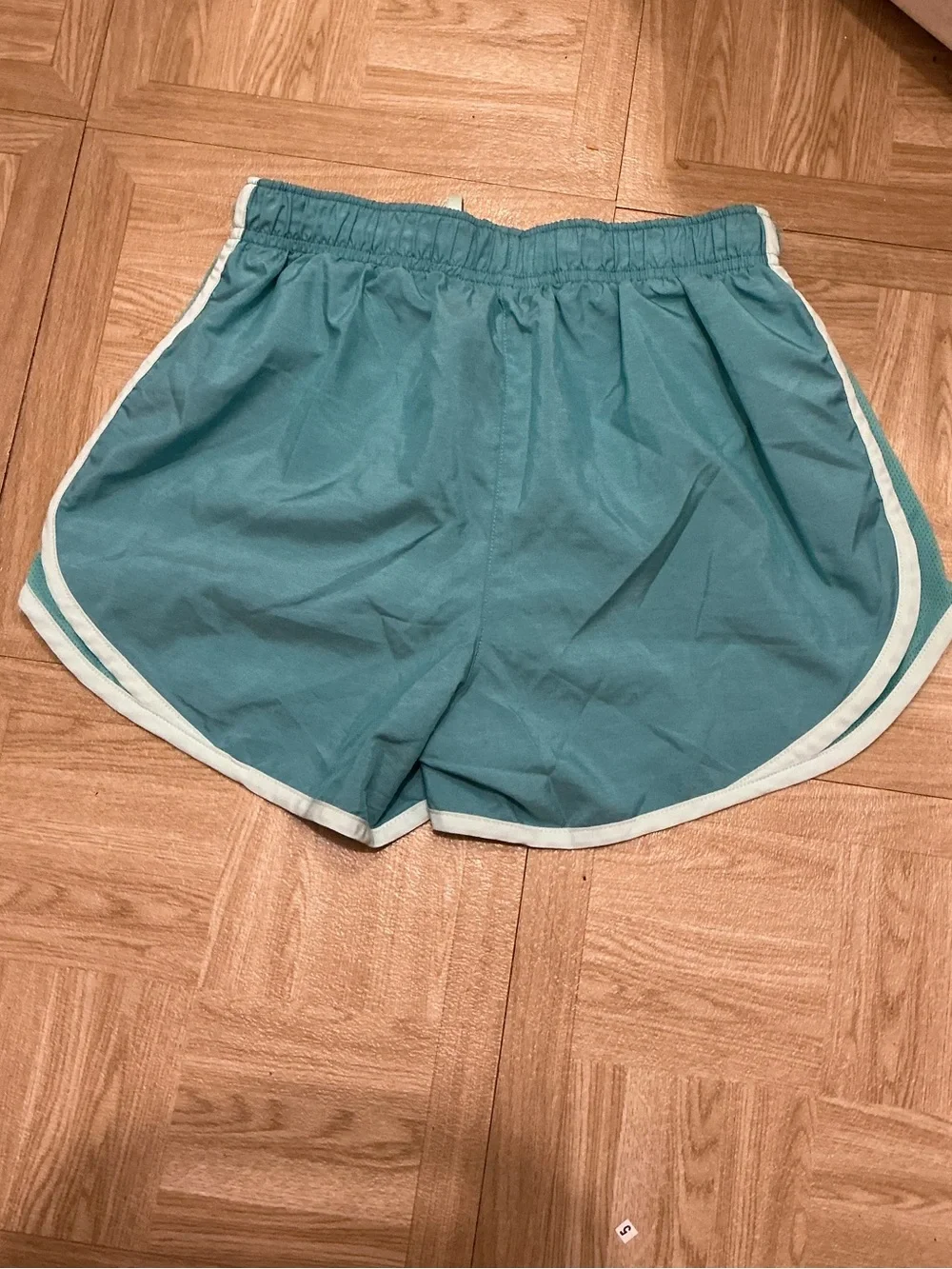 Nike Teal Gym Shorts with Light Mint Trim - Women